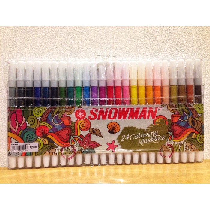 

[New Arrival] Spidol Snowman 24 Warna