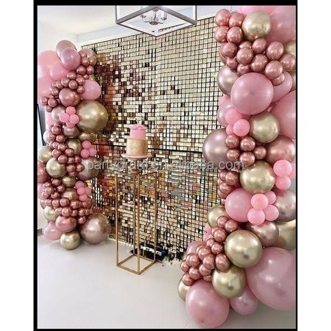 RB001 Tirai Rumbai Ulang Tahun Kotak Jenis Foil Metalik