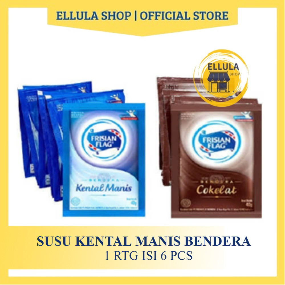 

ELLULA Shop - FRISIAN FLAG SUSU KENTAL MANIS 38gr / Pack isi 6 sachet