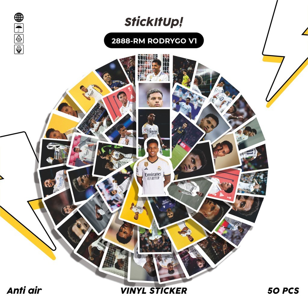 

COD 50 Pcs Stiker RM RODRYGO V1 Lucu Anti Air Untuk Dekorasi Notebook Sepeda Skateboard Handphone DIY