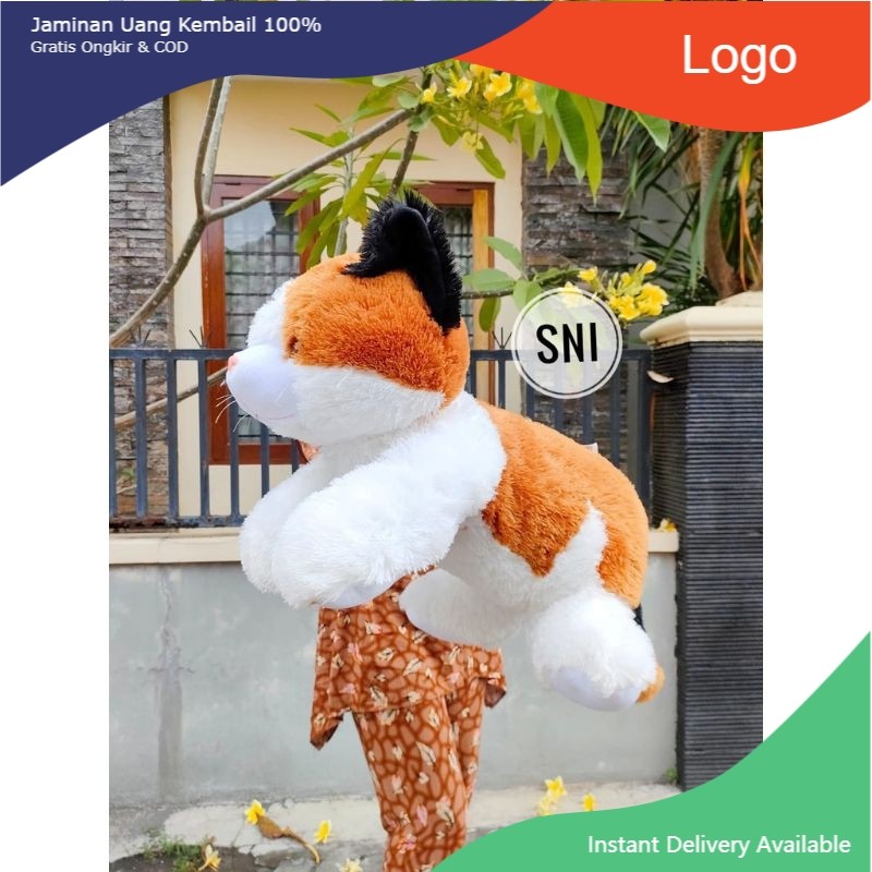 BONEKA KUCING JUMBO BESAR MURAH KUCING LUCU JUMBO 1 METER ESMERALDA KUCING JUMBO SNI GEMOY