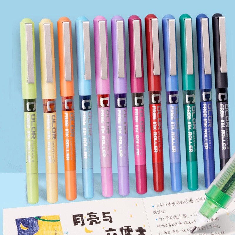 

7Pcs/set Cute RollerBall Pens,0.38/0.5mm Ballpoint Pen, for Writing School Office Stationary Kawaii Color Gel Pens