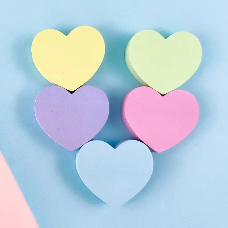 

Heart Sticky Notes Notepad Self Sticky Note Pads Notebook Planner Sticker For Office School Stationery Accessories 120 Sheets