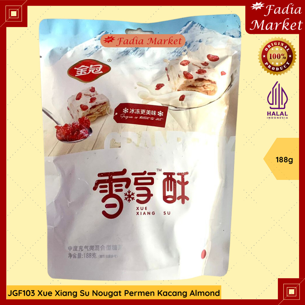 

PERMEN IMLEK SINCIA JGF103 Xue Xiang Su Nougat Almond Candy Kacang 188g