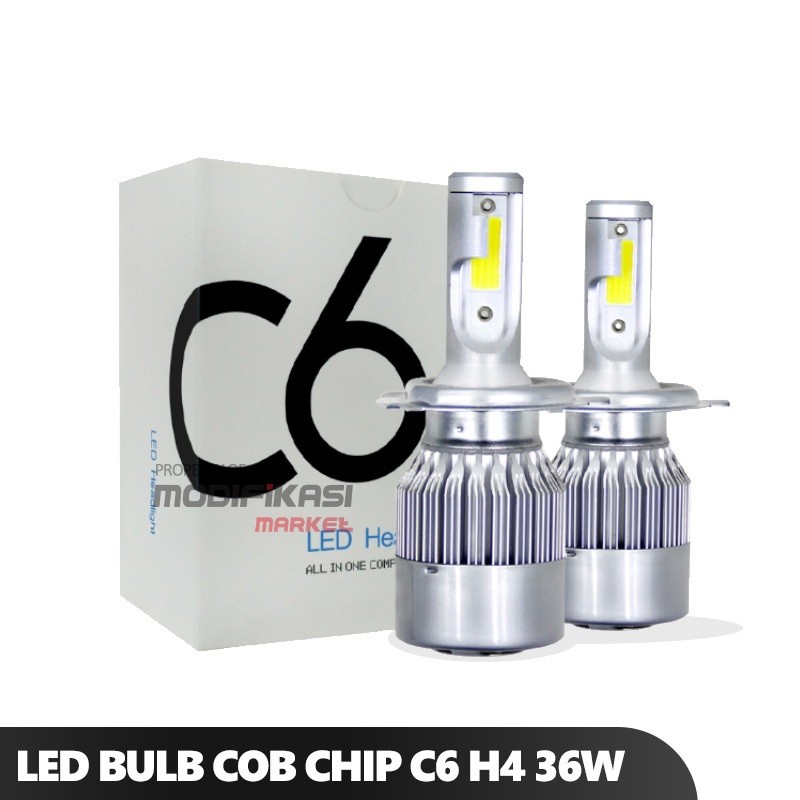 LAMPU LED C6 H4 6000K 3600L 36W DC 12-24 VOLT LAMPU UTAMA HI LO 3 KAKI SUPER BRIGHT high quality lam