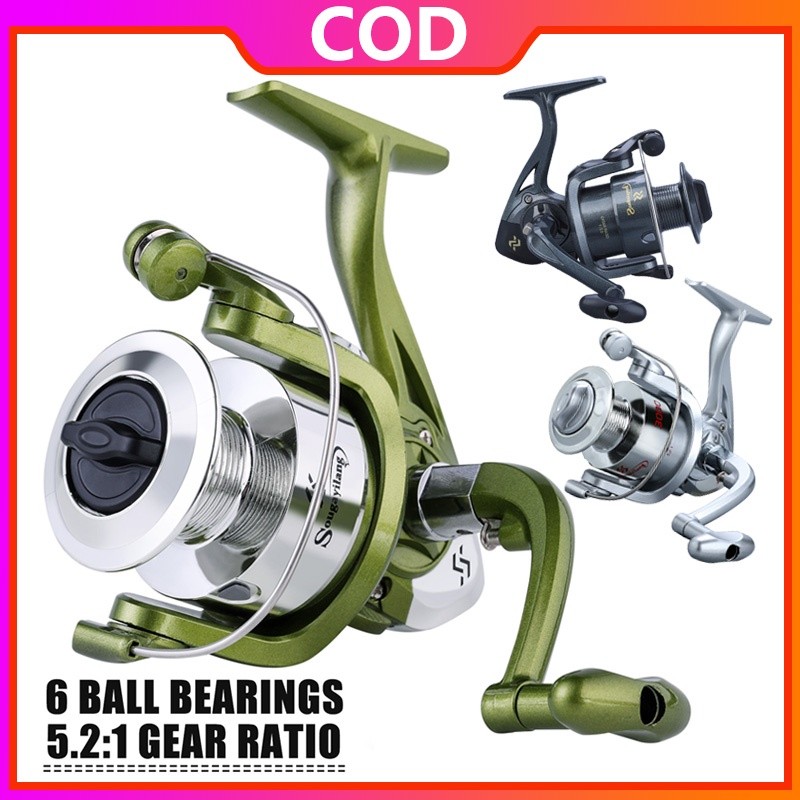 Sougayilang Kualitas Terbaik Reel Pancing 6 Ball Bearing Spinning Reel Pancing Rasio Gear: 5.2:1 Fis