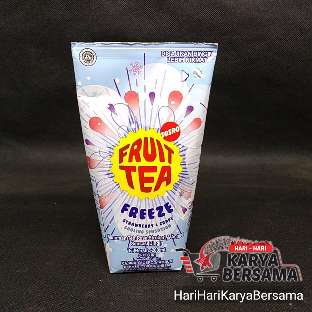 

MINUMAN RINGAN TEH SOSRO FRUIT TEA FREEZE 200ML