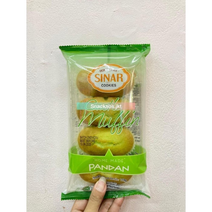 New Item SINAR CASTLE MUFFIN PANDAN 110G