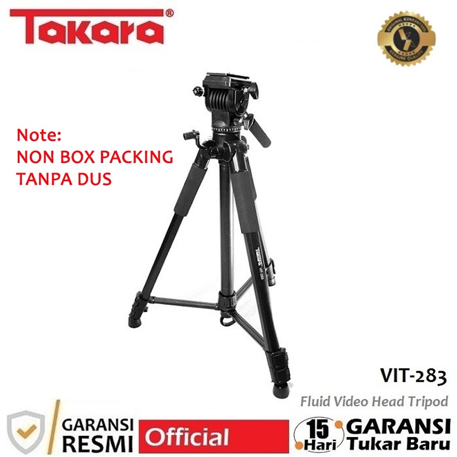 Takara VIT-283 Fluid Head Video Tripod untuk kamera camcorder DSLR HP