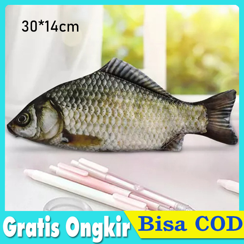 

Tempat Pensil Ikan Realistik 3D - Motif Gurame Kotak Alat Tulis untuk Mancing Mania