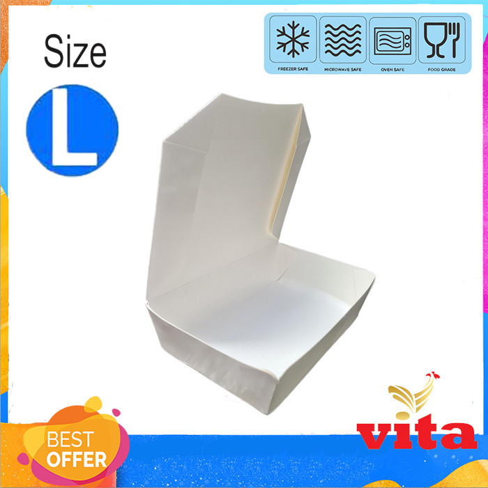 

Paper Box Large 1810 Container Take Away 100pcs