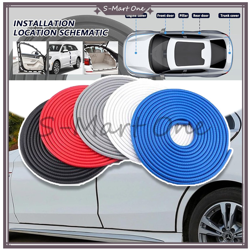 SM (10M)Karet Pintu Mobil Karet Peredam Pintu Mobil Karet Pelindung Pintu Mobil Lis Pintu Mobil Peli