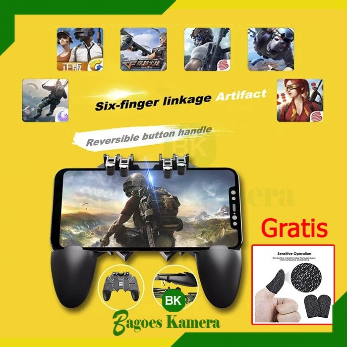 BISA COD GamePad PUBG FF AK-66 Game Controllers AK-66 AK66 Stik Game Kontrol Handphone Hp Android Ip