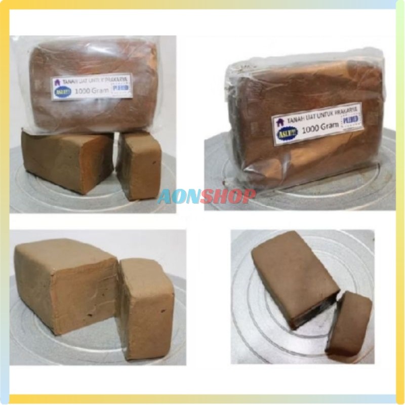 [AS] Tanah Liat Plered 1kg 1000g Untuk Kerajinan Tangan Prakarya