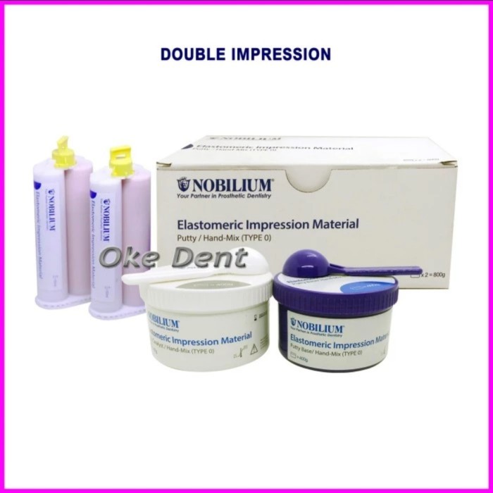 DENTAL PUTTY DOUBLE IMPRESSION / LIGHT BODY NOBILIUM SET DENTAL PUTTY - Merek nobilium, light body
