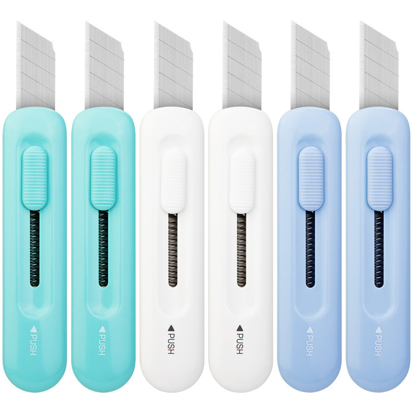 

Mini Pocket Art Utility Knife Box Knife Paper Cutter Craft Wrapping Refillable Blade Stationery Unboxing Opener Stationery