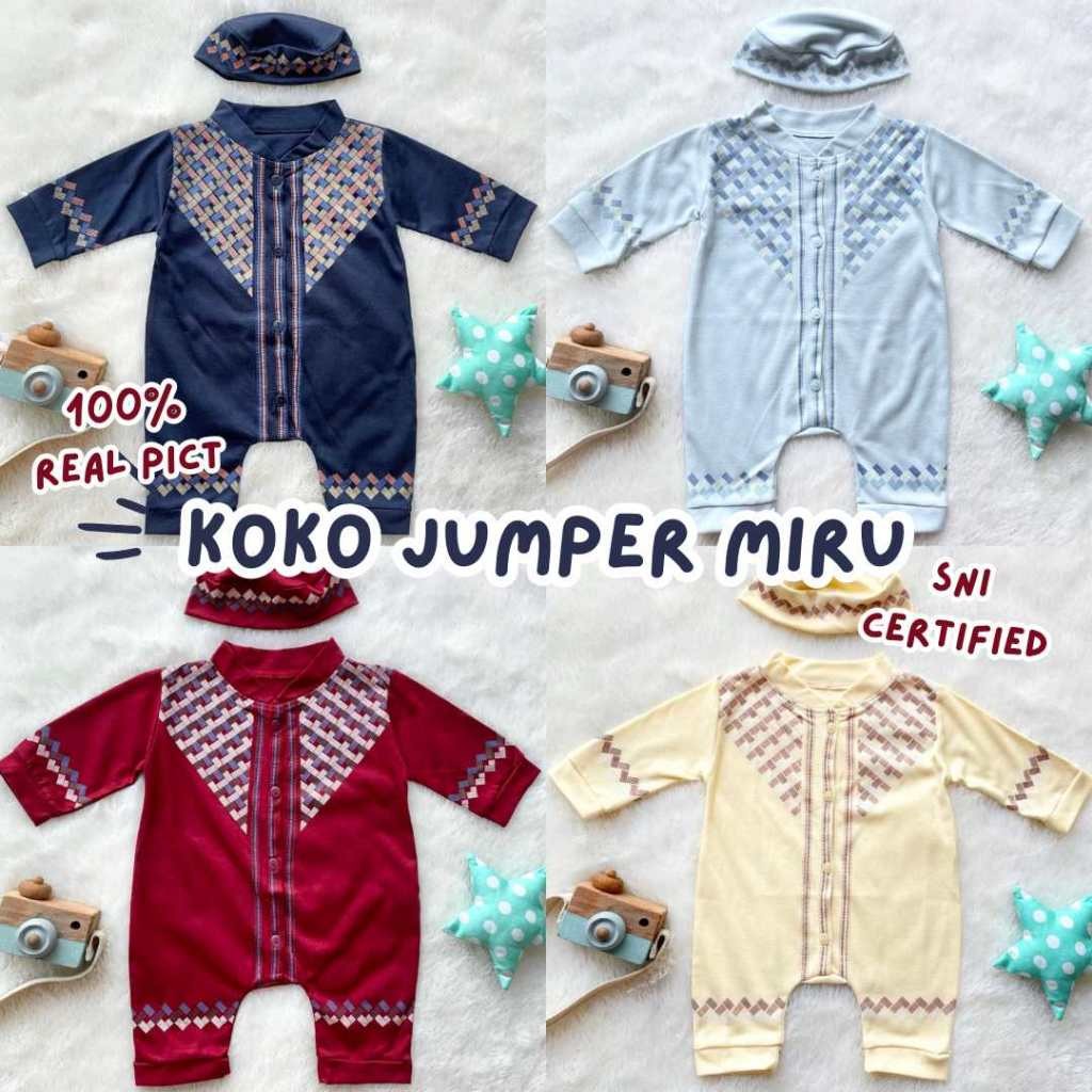FAGRES_SHOP baju koko bayi anak laki laki baju koko newborn Koko jumper baju muslim anak bayi newbor