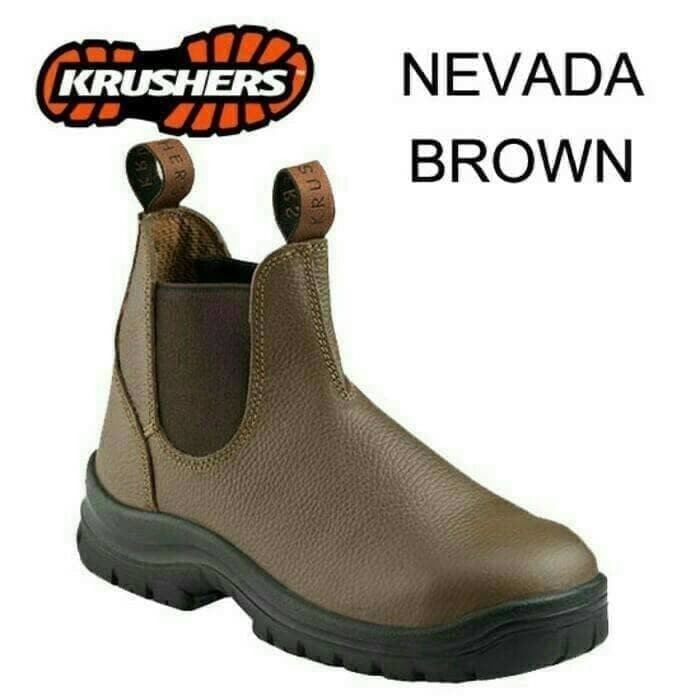 sepatu safety krusher nevada brown