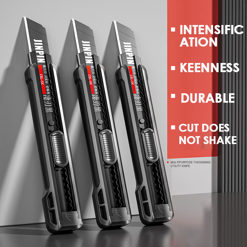 

ABS Steel Retractable Utility Knife Box Cutters Portable Paper Cutter For Envelopes Express Unpacking Cutting DIY Craft Supplies