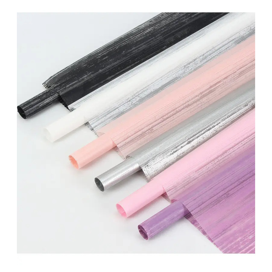 

Flower Wrapping Paper Cellophane Bouquet Florist Kertas Buket Stripe KB110