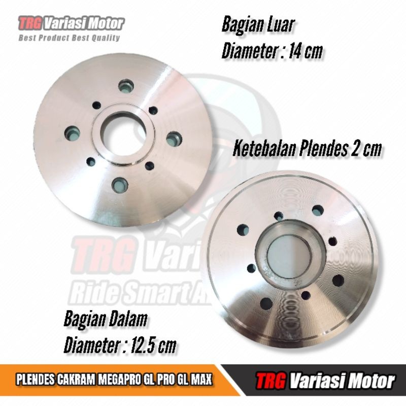 Plendes Cakram Megapro Bagian Belakang TRG High Quality PNP Megapro GL Pro GL Max