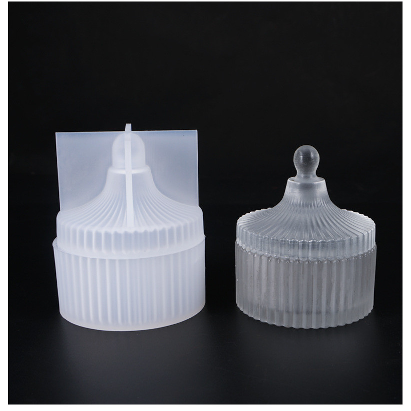 

DIY Crystal Epoxy Resin Mold Round Stripe Storage Box Silicone Mold For Resin