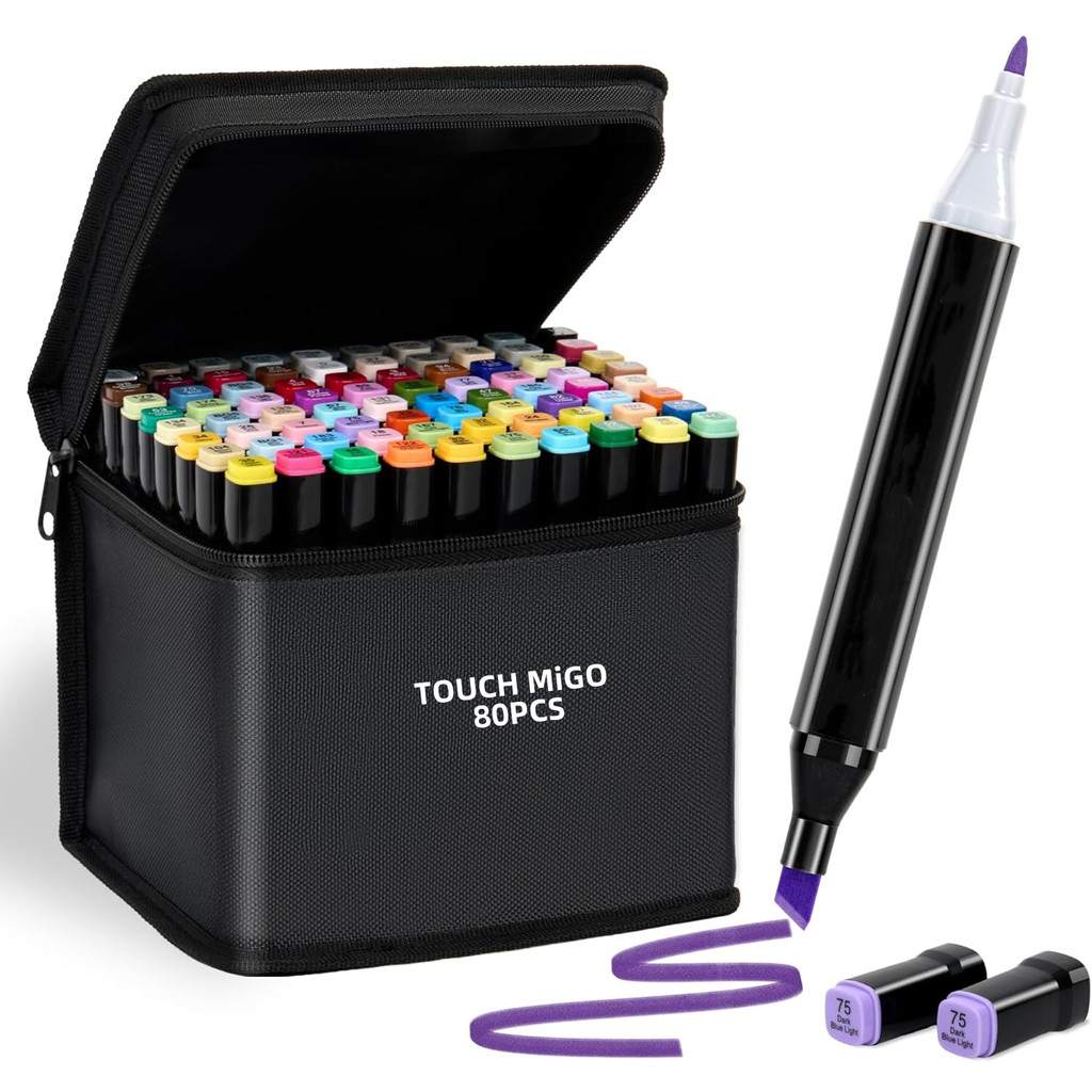

24-80 Colors Alcohol Felt Markers Pens Oily Double Tip Permanent Artist Art School Supplies Manga Sketching Markers Student Gift