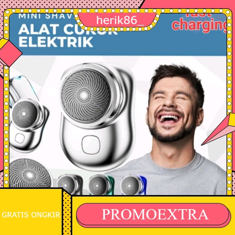 Alat Cukur Rambut Kumis Jenggot Elektrik Charger