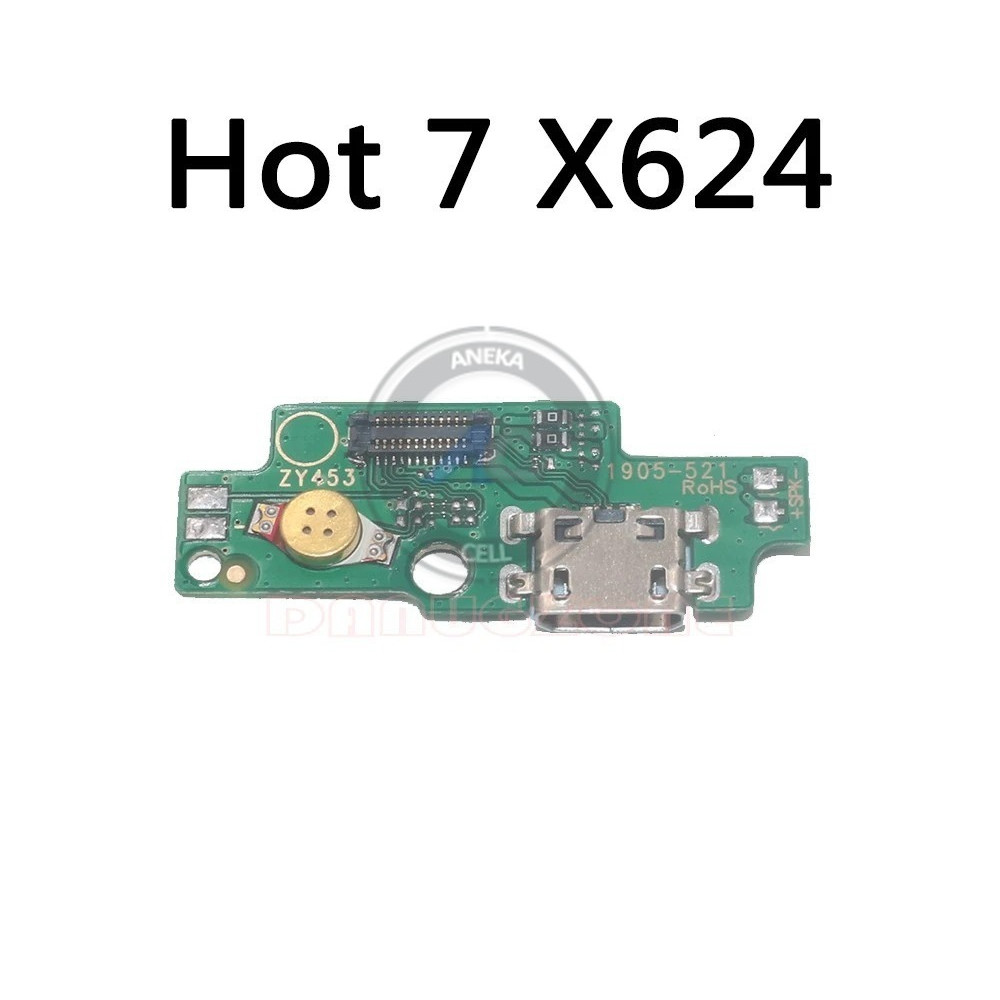 FLEXIBLE CHARGER INFINIX HOT 7 X624 KONEKTOR CAS + MIC + H/F