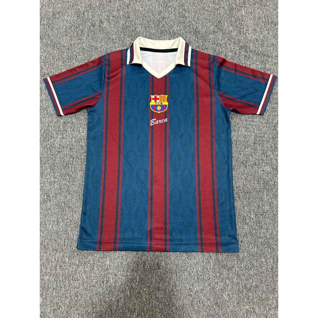 Nightfall Studio  Jersey Barcelona Tulisan Tengah Barca Fantasy Retro 3.0 by rsport indonesia full p