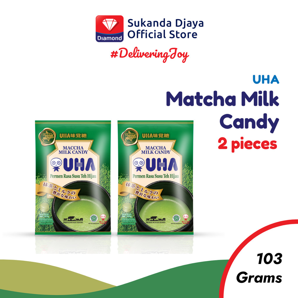 

UHA Maccha Milk Candy 103 gr Twin Package