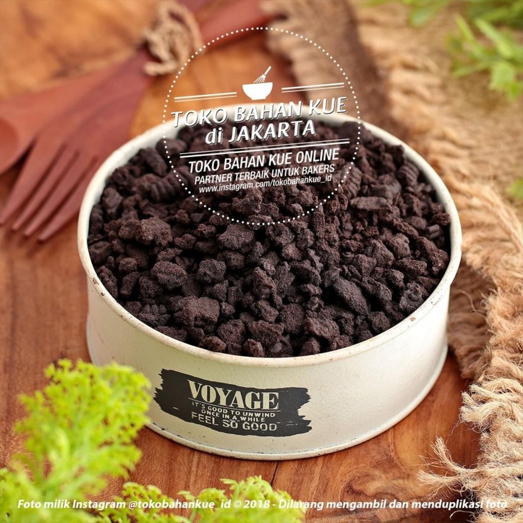 

Serena - Black Cookie Crumb 100gr Remahan Biskuit Hitam Topping Kue