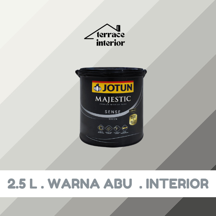 Cat Tembok Majestic Sense Interior Jotun warna Abu 2.5 L