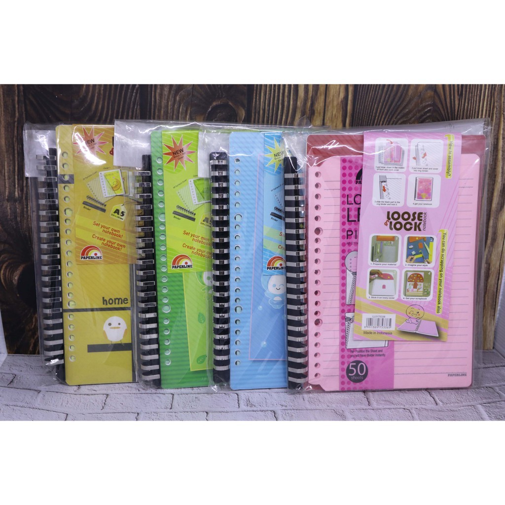 

Binder Loose & Lock A5 Paperline Warna