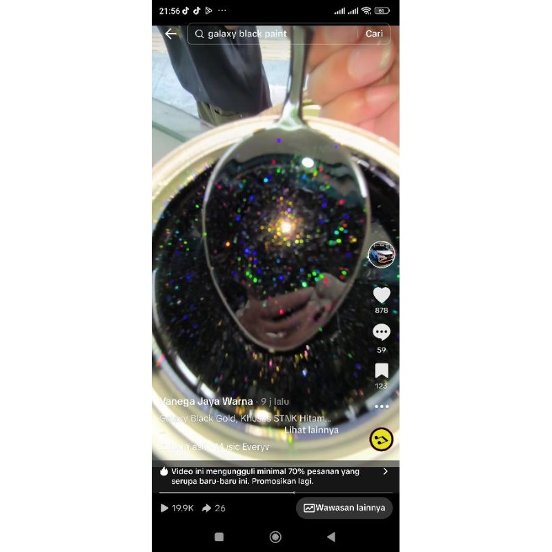 Cat PU Galaxy Black Gold