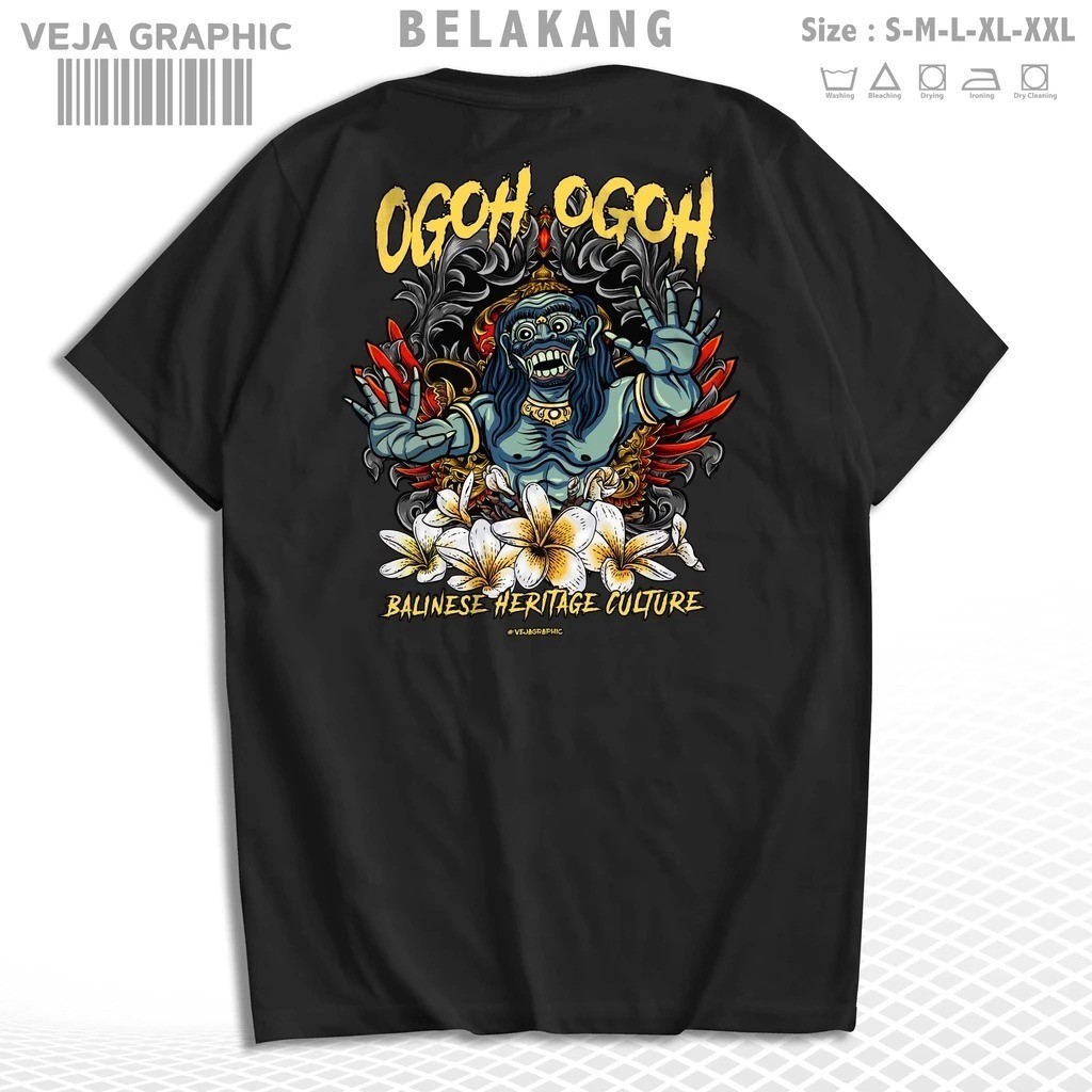 VEJAGRAPHIC T-Shirt Ogoh Ogoh Balinese Heritage Culture / Kaos Ogoh Ogoh Bali