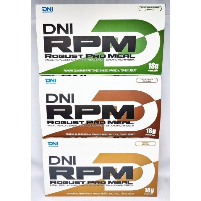 Dni Rpm Robust Pro Meal 600 Grams 15 Sachets 1 Box Sachet Saset Meal Replacement Vegan Protein High 