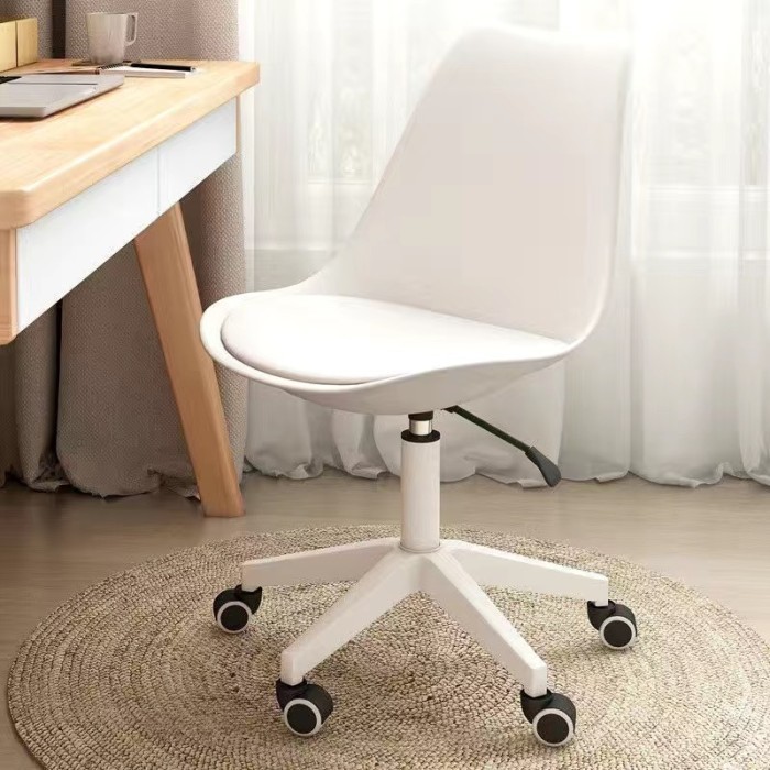 Damaindah Kursi putar/Kursi Belajar/ Kantor Kursi /Kursi putar Minimalis/Kursi Cafe - Putih