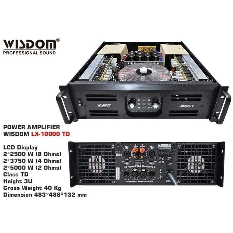 Power Balap Khusus Subwoofer Lapangan Wisdom LX10000TD Oriiginal Resmi