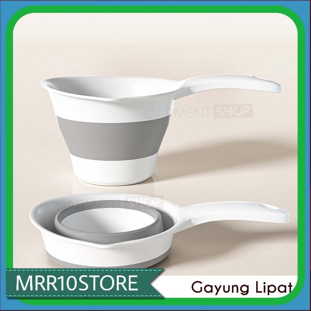 Gayung Mandi Lipat Silikon Portable Ember Air Traveling Gayung Camping Fodable Multifungsi