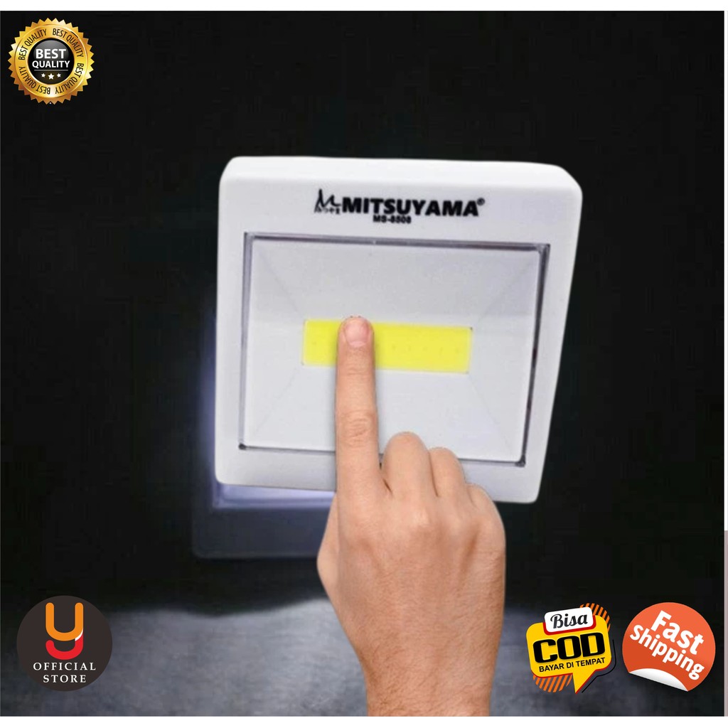 Lampu Darurat LED Emergency Lamp 10W COB Tempel Serbaguna Dinding Tembok Kamar Almari Solusi Gelap