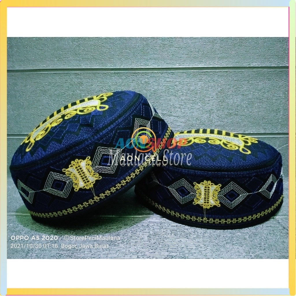 [AS] Peci Kopiah Malaysia Terompah Motif Pintu Aceh