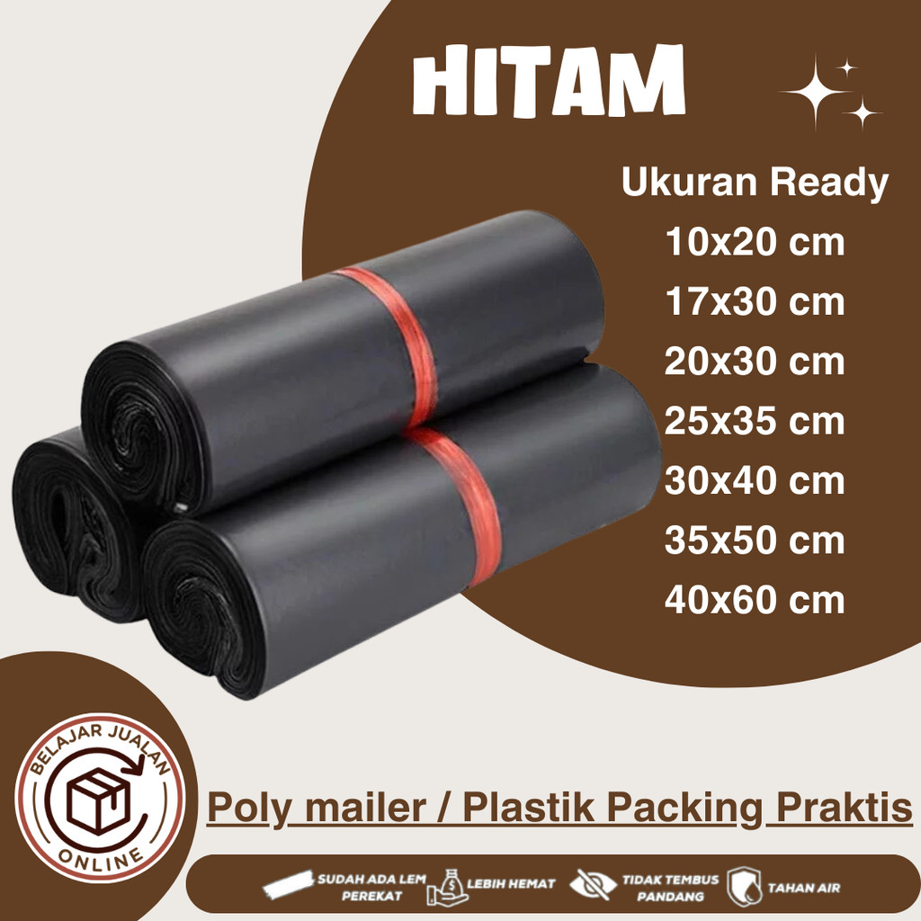 

Plastik Packing lem SATUAN / POLYMAILER OLSHOP / EKONOMIS, aman murah, waterproof, seller