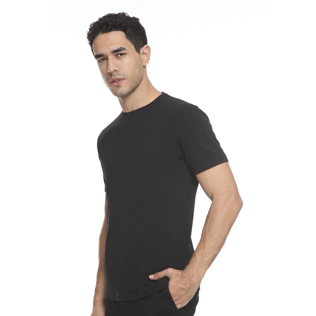 The Executive Basic Plain T-Shirt 1-TSIBSC519O034 Black - Black, XXL