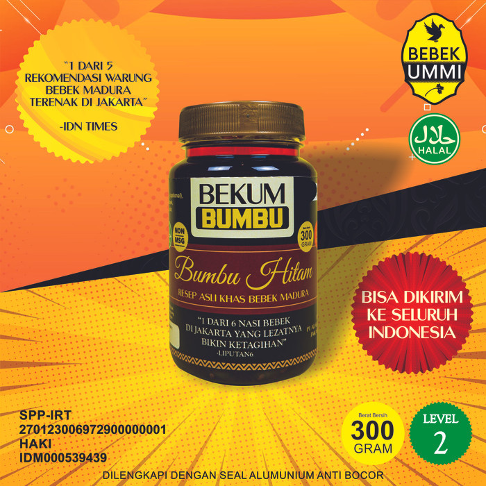 

[[New Arrival]] BUMBU HITAM KHAS MADURA BEBEK UMMI ukuran 300gr