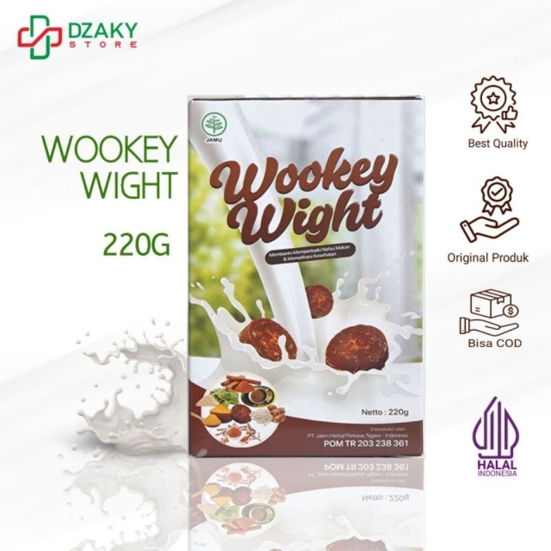 

Wookey Weight - Susu Penambah Berat Badan Rasa Brown Sugar 220gr Paket Nutrisi