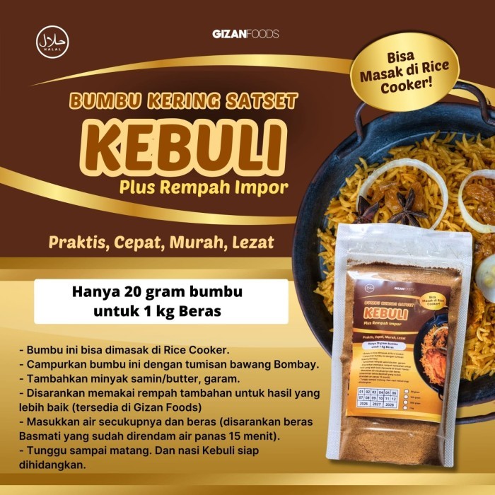 

[TERBARU]-Bumbu Masak Bumbu Nasi Kebuli Spesial - 100gr