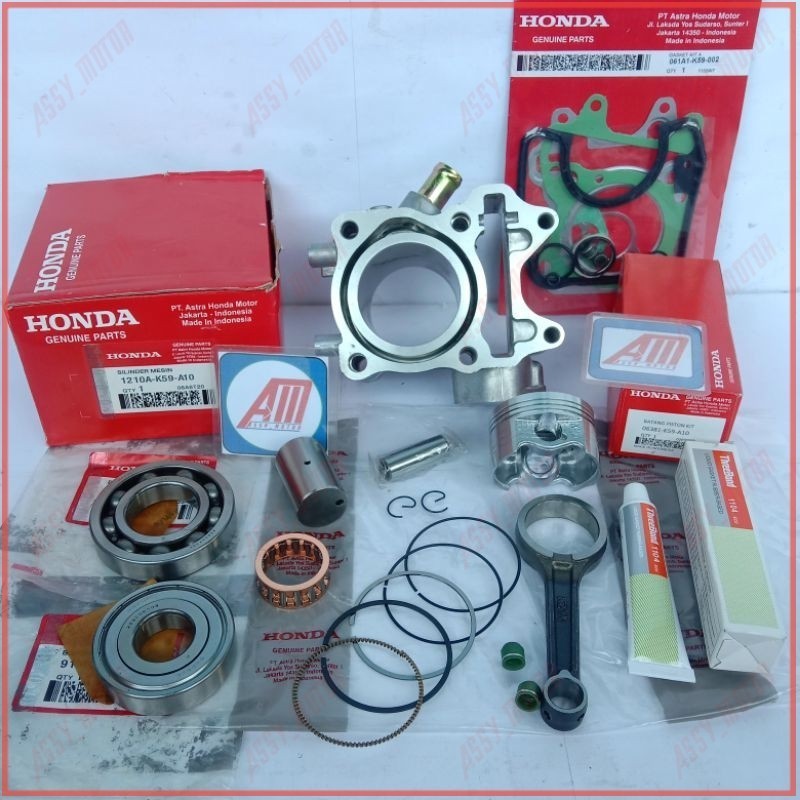 Block K59 Paket komplit Blok Seher Vario 150 2015-2020 PCX 150+ Stang Seher + Bering Kruk as Vario 1