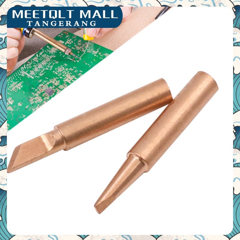 5 Pcs  Mata Solder Tembaga-Tips Besi Solder Cocok Untuk Stasiun Solder 936