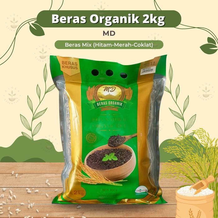 

MD Organic Mix Rice 2kg - MD Beras Mix - MD Beras Hitam Merah Coklat